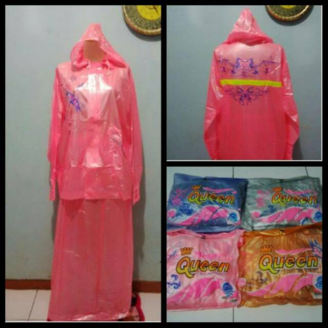 Jas Hujan QUEEN Jaket Rok Wanita Queen 965