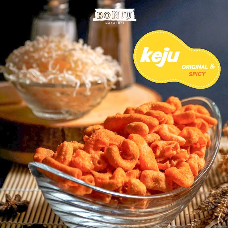 

Makaroni Keju Original, Spicy, Bonju, Premium, Tanpa Pengawet