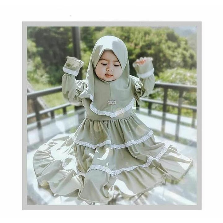 Gamis Jessie syar'i kids 3-4 tahun