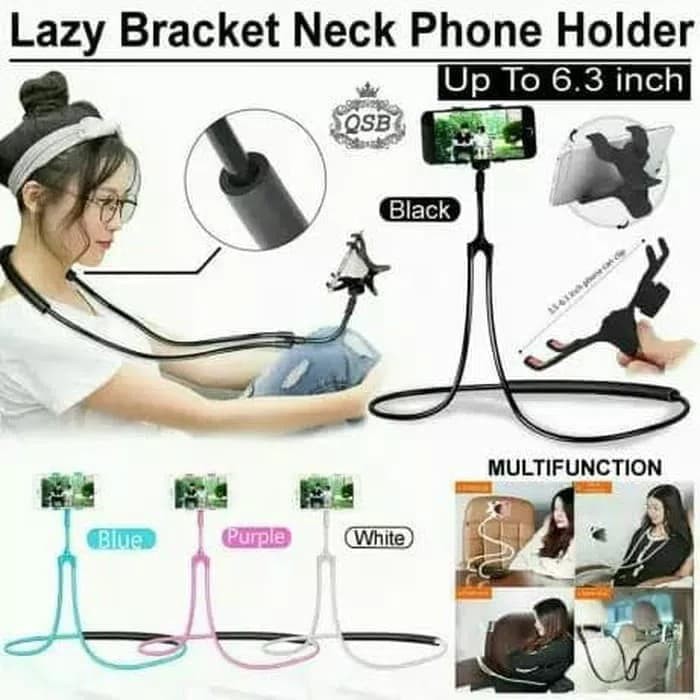 LAZYPOD LEHER LAZY NECK LAZY POD HOLDER HP FLEXIBLE HANGING PINGGANG