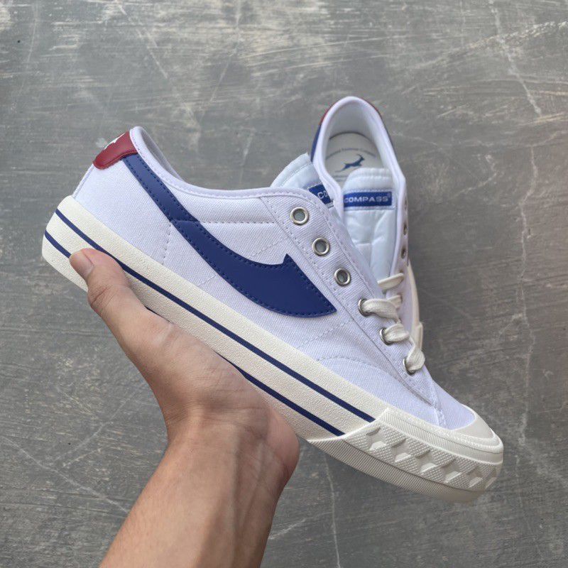 Compass Retrograde Low White Blue Size 36 37 38 39 40 41 42 43 44