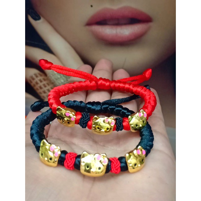 Gelang rajut mainan 3 bj helo kity