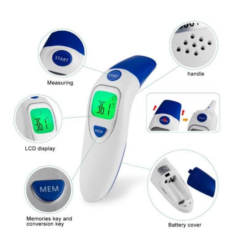 READY STOK!! THERMOMETER INFRRARED DIGITAL | PENGUKUR ALAT SUHU TUBUH