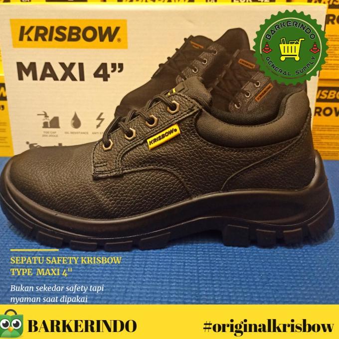 Sepatu safety Krisbow Maxi 4 inch MURAH