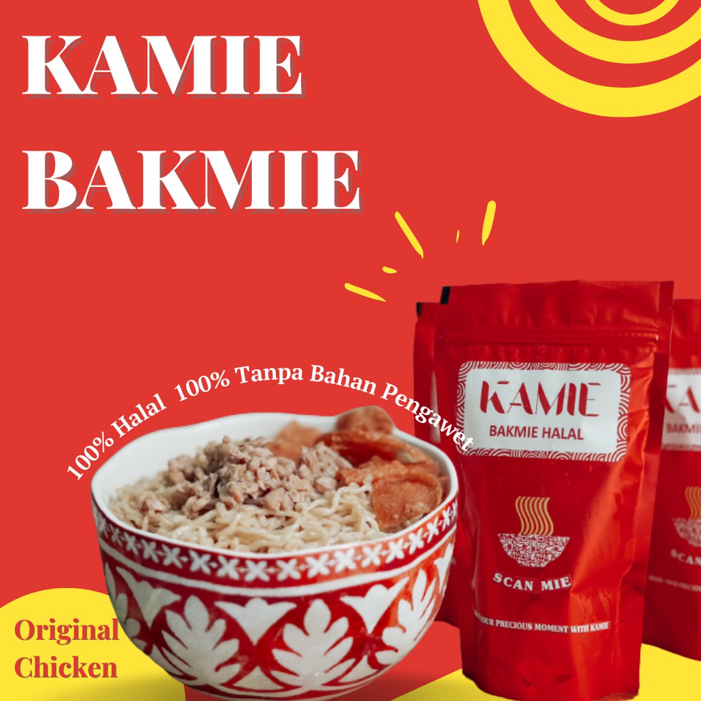 Jual Kamie Bakmie Bakmi Ayam Halal Frozen Topping Rasa Original Gr Mie Ayam Enak Halal