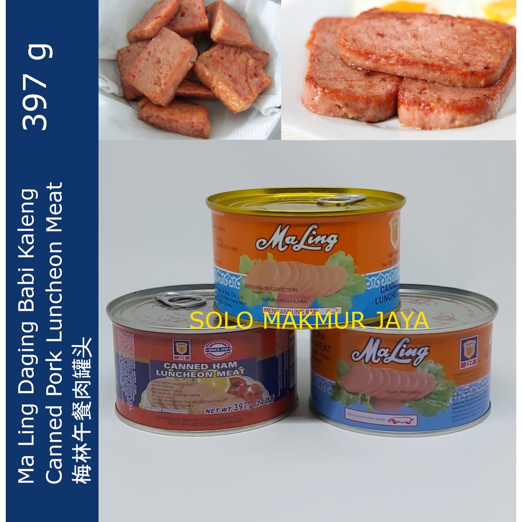 

Ma Ling Pork babi makanan kaleng Mah Ling