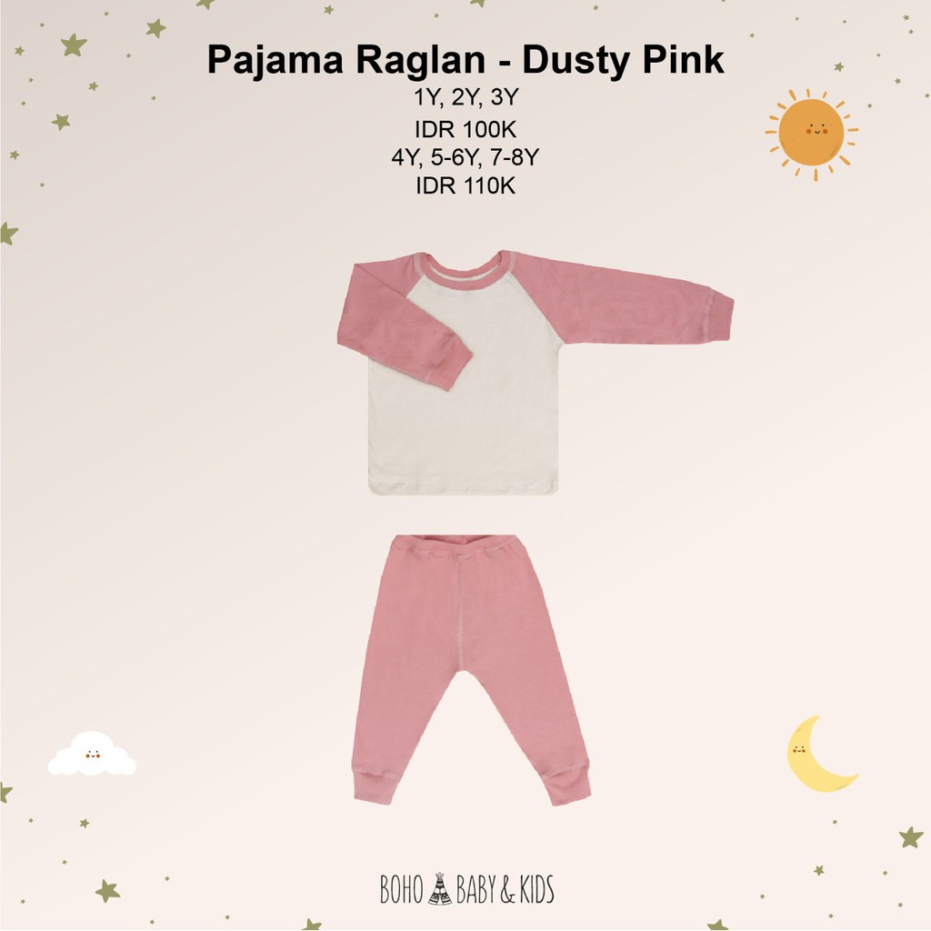 Bohopanna Pajama Raglan ( 1y, 2y, 3y )