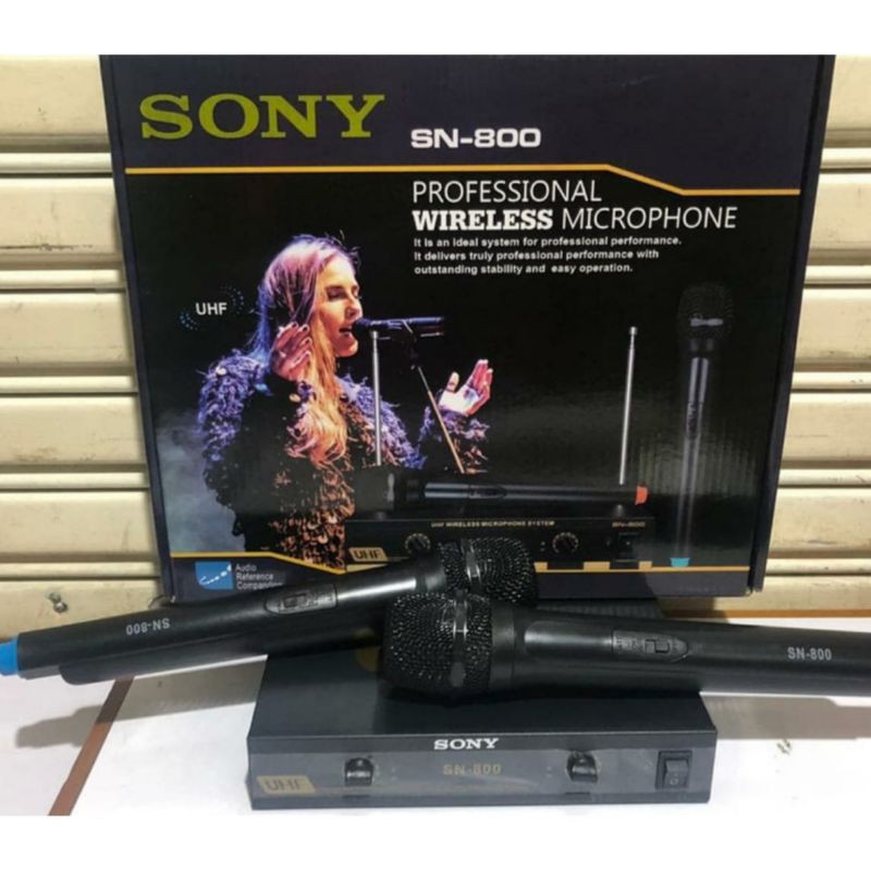 GROSIR MIC SONY SN 800 / MICROPHONE WIRELESS SONY SN-800 / MIC SONY SN800 HANDHELD UHF