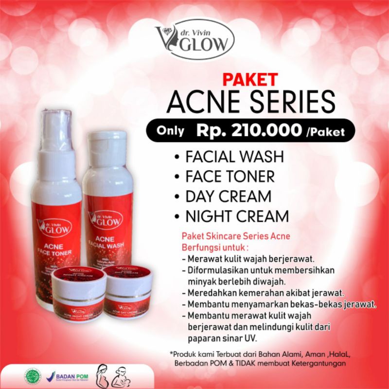 PAKET ACNE SERIES BY DR. VIVIN GLOW