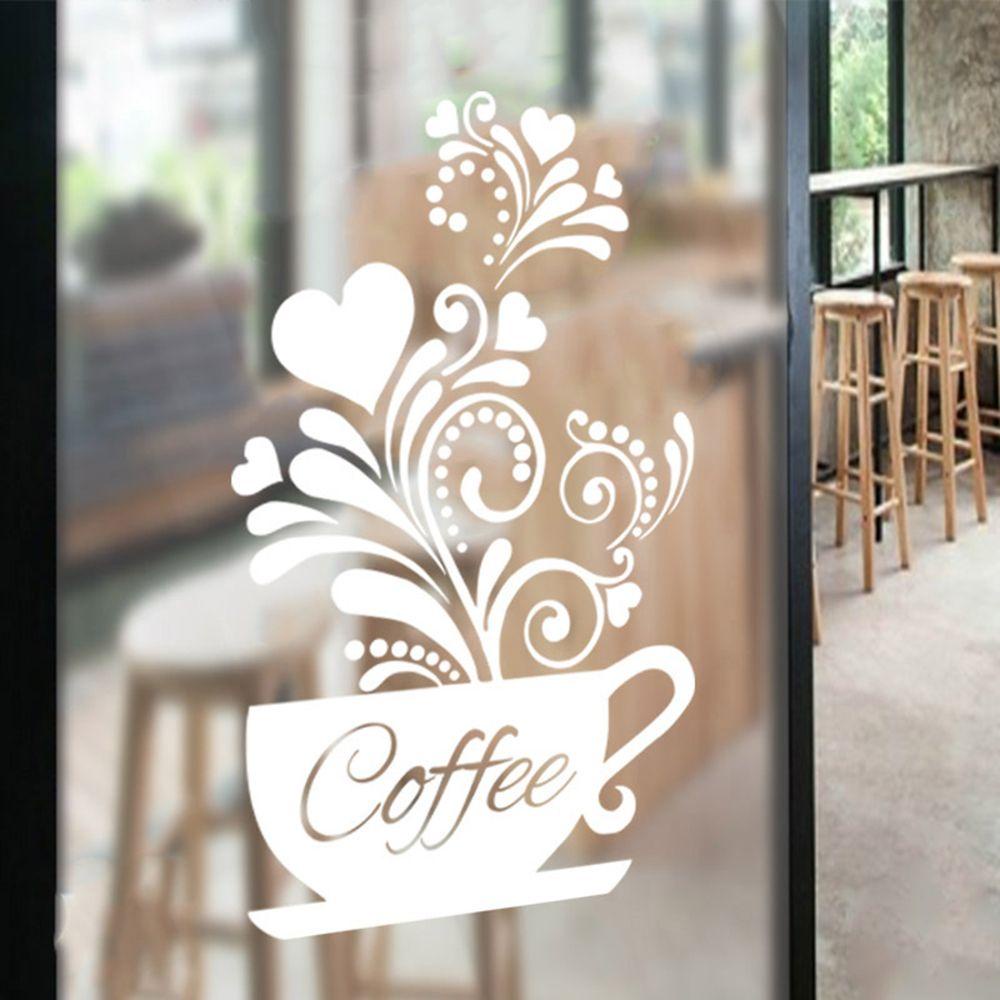 Populer Stiker Dinding DIY Ruang Tamu Jendela Toko Hiasan Cafe Toko Ornamen Bunga Anggur Decals