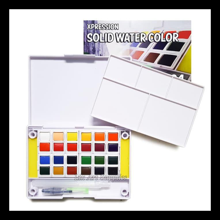 

PROMO XPRESSION SOLID WATERCOLOR POCKET BOX SET 24 / CAT AIR PADAT PERALATAN MELUKIS TERMURAH DAN