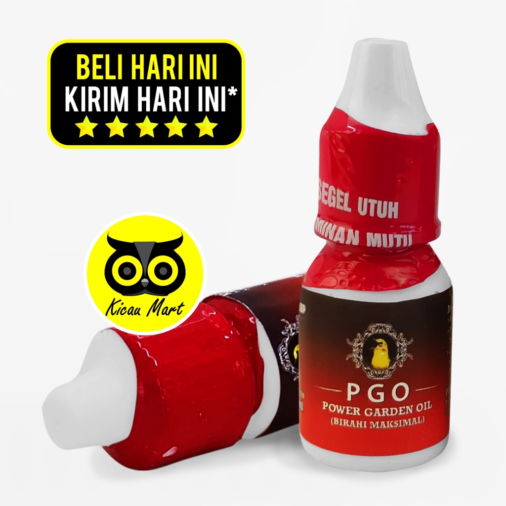 PGO VITAMIN PLECI POWER GARDEN OIL OBAT DOPING SUPLEMENT PENGGACOR BURUNG PLECI KOLIBRI CIBLEK PWGO