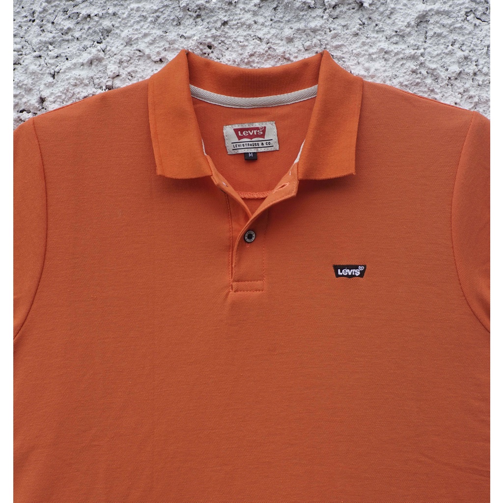 Kaos Kerah Pria Levis - Orange