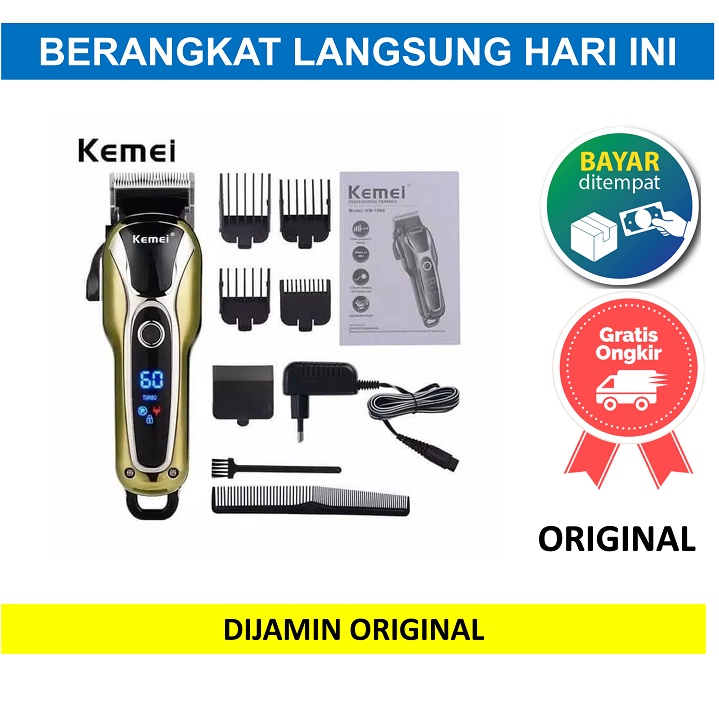 Alat Mesin Pangkas Potong Cukur Rambut Kemei KM-1990 KM 1990 KM1990