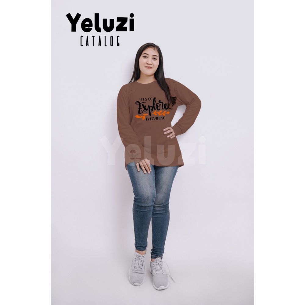 KAOS COUPLE KELUARGA/BAJU KEMBARAN/KAOS OBLONG Let's Go Explore Milo