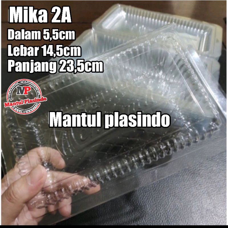 isi 50pcs Mika Plastik 2A / Mika Kemasan Kue Bening