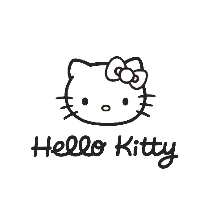 Stiker Cutting Hello Kitty lucu untuk mobil laptop dll