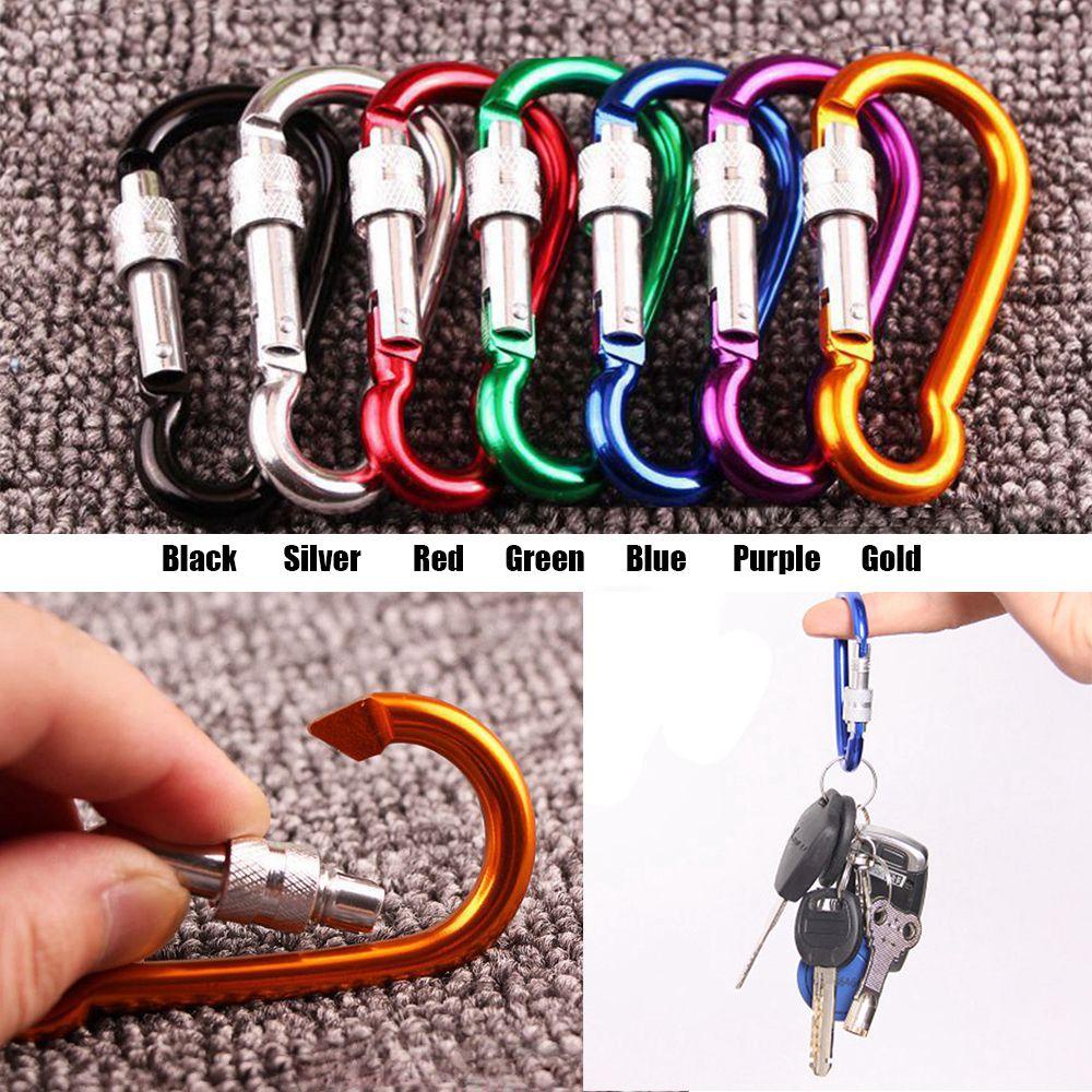 TOP 5/10pcs Tombol Panjat Peralatan Olahraga Luar Ruangan Safety Alloy Carabiner