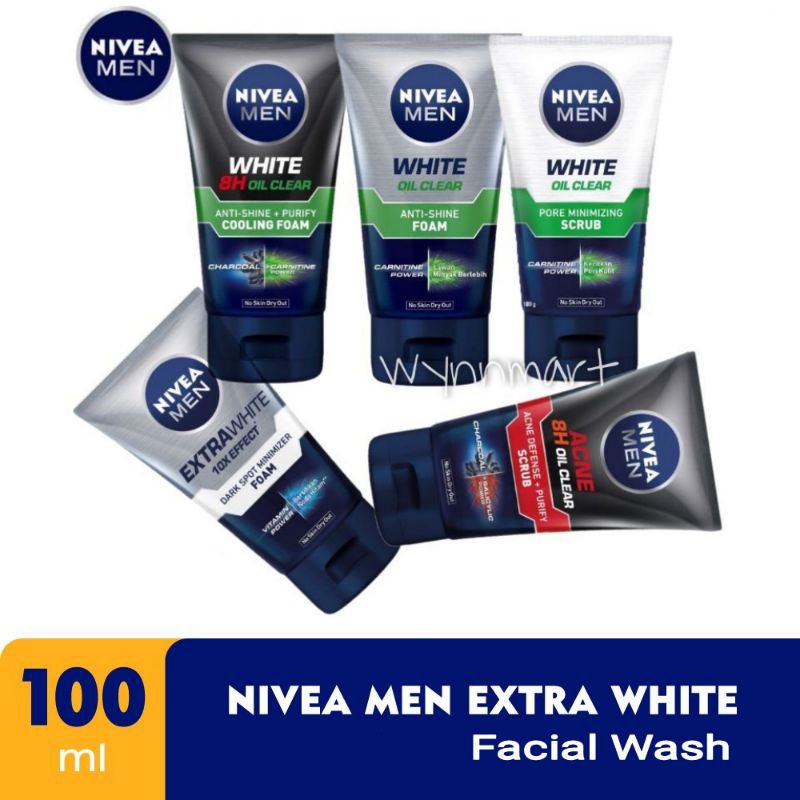Nivea Men Extra White Facial Wash Series @100ml
