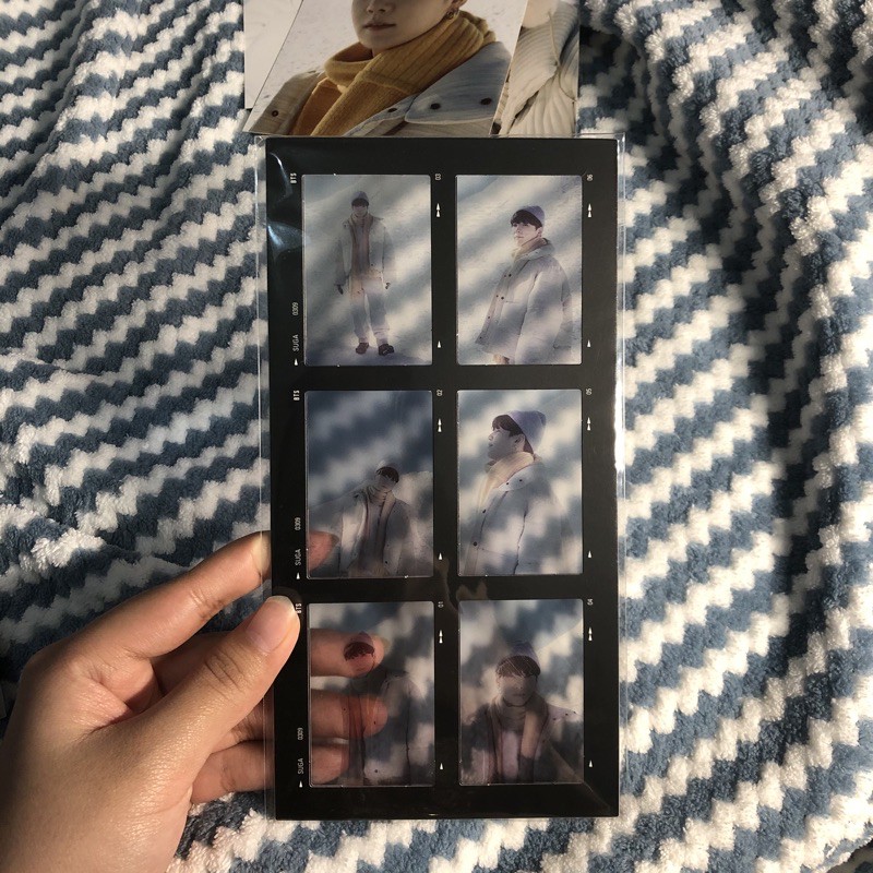 6 Cut film Yoongi winter package bts 2021
