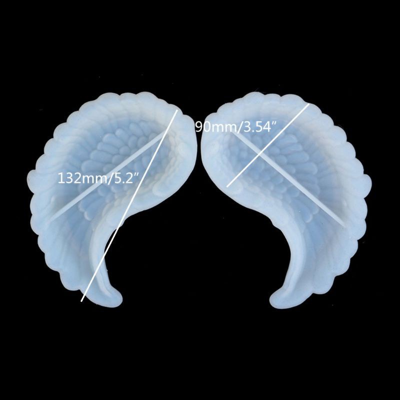 Glitter 1 Pair DIY Wing Tray Silicone Jewelry Resin Mold Wings Shape Dishes Plate Mold Resin Casting Mold Jewelry Art Craft Tool