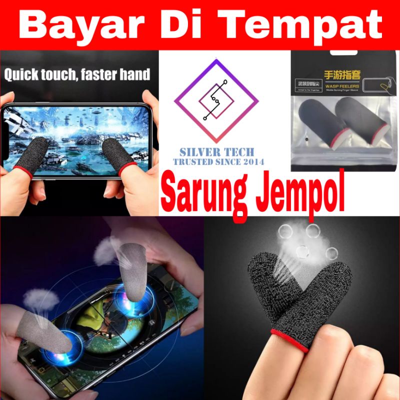 Silvertech Sarung Tangan Jempol Premium High Quality, Sarung jari untuk Gamer