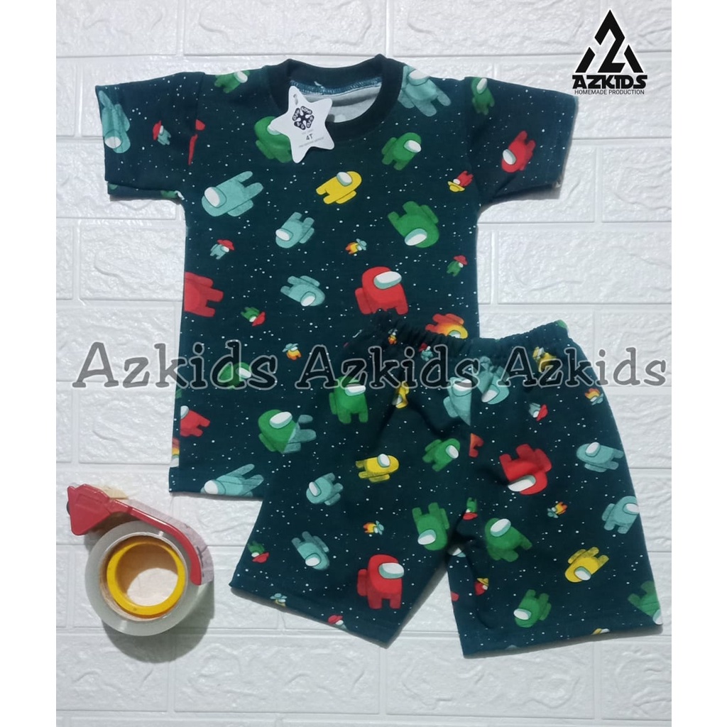Kaos anak/setelan beby tery import/setelan anak laki-laki/baju anak/baju libby/setelan among us/terb