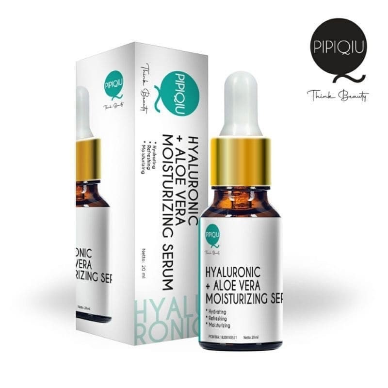 PROMO PIPIQIU SERUM HYALURONIC + ALOEVERA MOISTURIZING 20ML ASLI RESMI BPOM