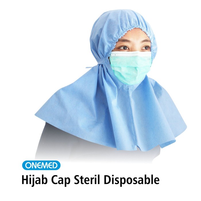 Hijab Cap Steril Disposable Onemed Pcs OJ