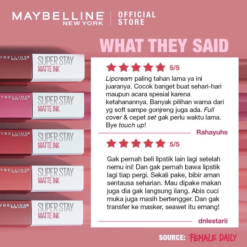 MAYBELLINE SUPERSTAY MATTE INK