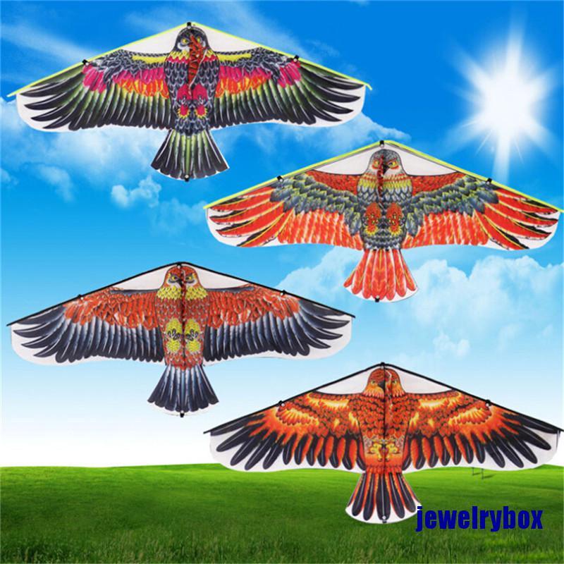 (Jewelrybox) 1pc Mainan Layang-Layang Bentuk Burung Elang Untuk Outdoor / Taman