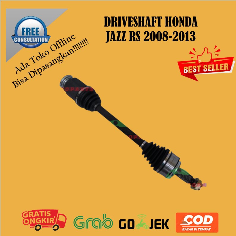 DRIVESHAFT JAZZ RS DRIVE SHAFT CV JOINT AS RODA KOMPLIT HONDA JAZZ RS 2008-2013