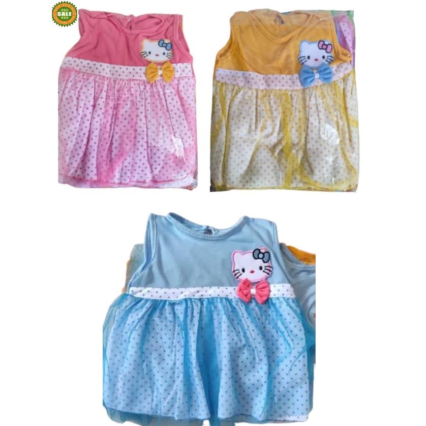 6 PC Dress Bayi HELLO KITTY SIze 0 - 6 bulan Tile