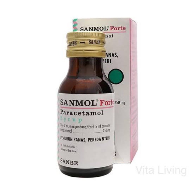 Sanmol Forte Sirup Obat Demam Dan Nyeri Anak Dewasa Shopee Indonesia