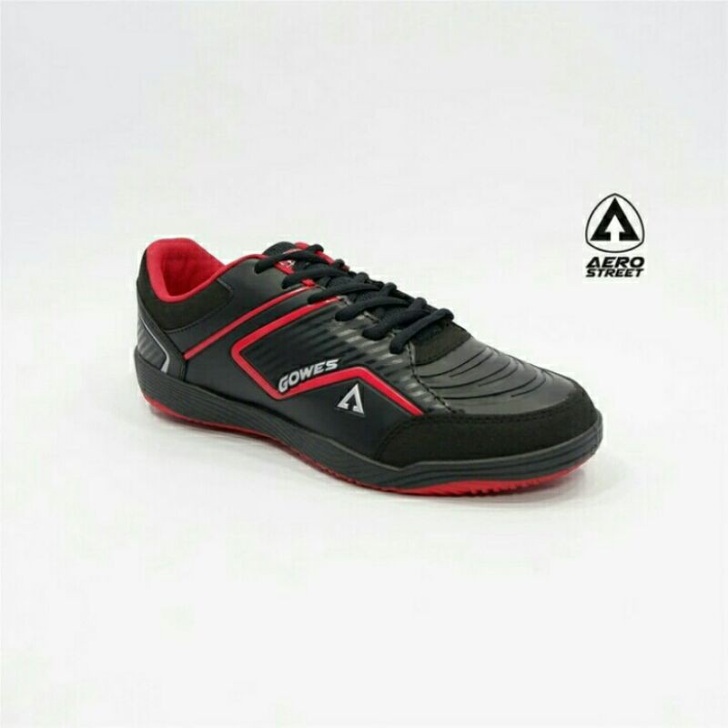 Aerostreet 39-42 - Gowes Hitam Merah - Sepatu Sport Pria Wanita - Sepatu Sepeda