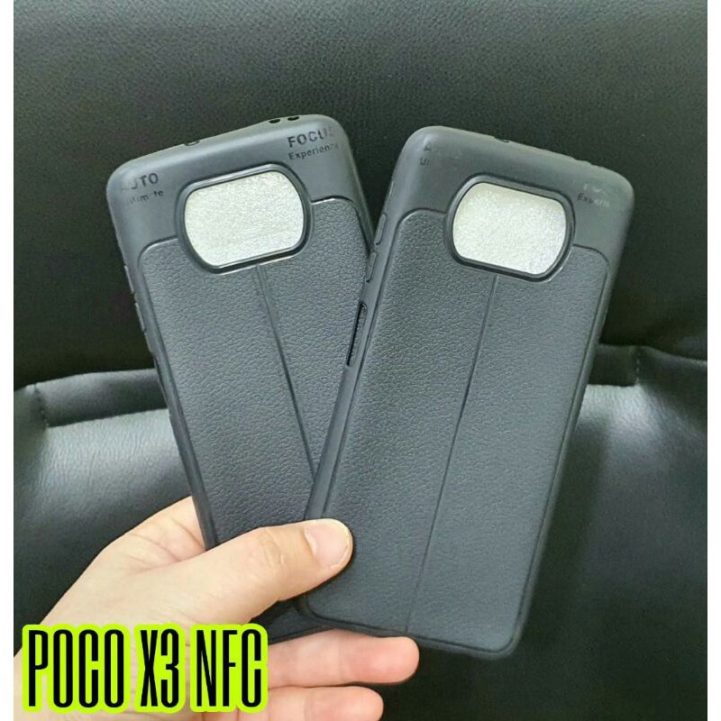 AUTO FOCUS SOFT CASE KULIT JERUK XIAOMI POCO X3 NFC / POCO F3 / POCO M3 / POCOPHONE F1