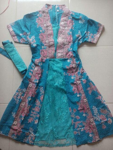 Sarimbit/ Couple Batik Rok N Blus Span Pendek Wanita Narita Prodo Merah
