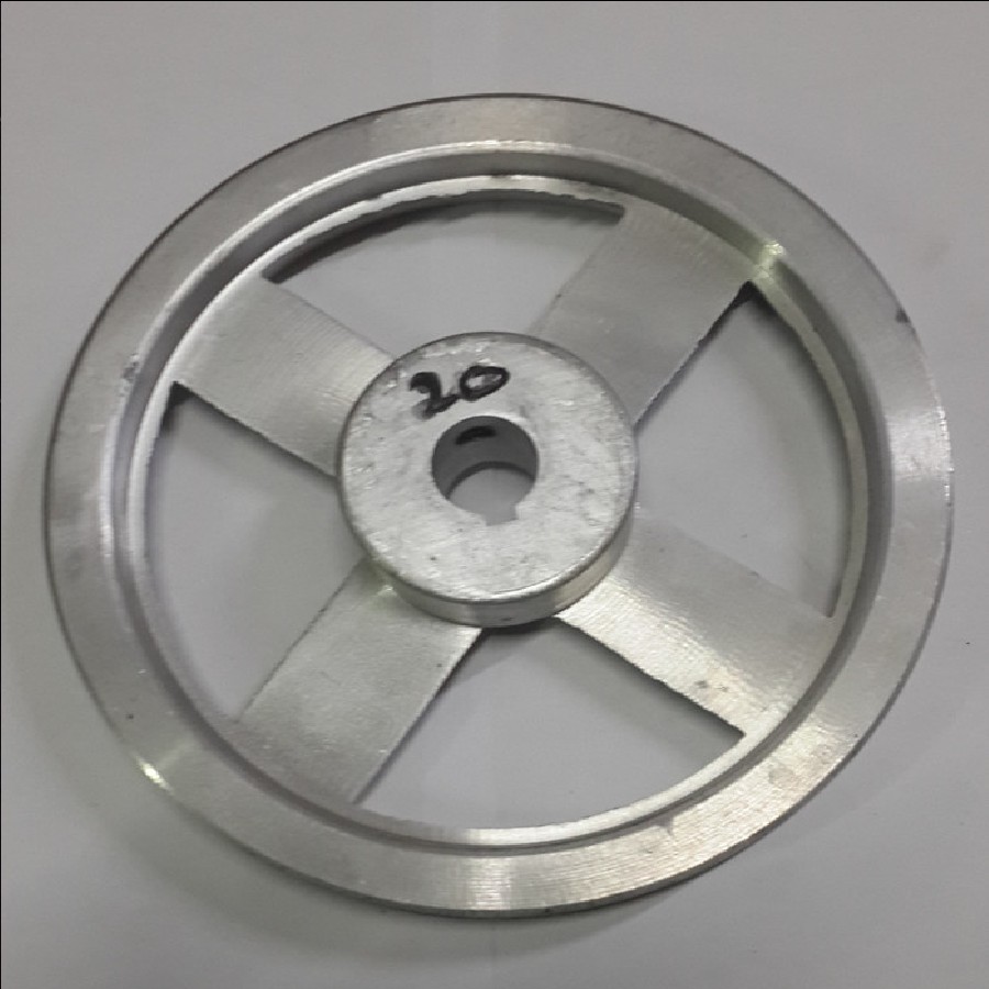 Pulley / Pully / Puli Jalur A1 Diameter 7&quot; Inch As 20 mm Aluminium