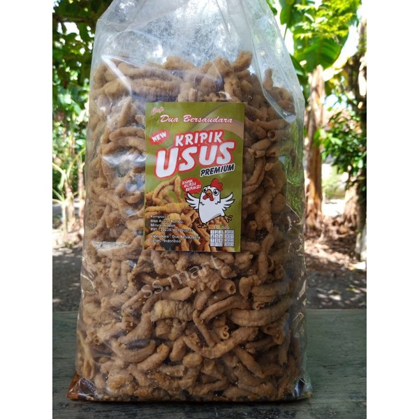 

Kripik keripik Usus ayam krispy 500gr
