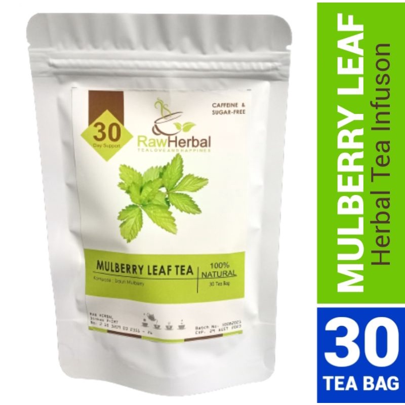 MULBERRY LEAF TEA : TEH DAUN MURBEI / CHINESSE MULBERRY ISI 30 TEA BAG