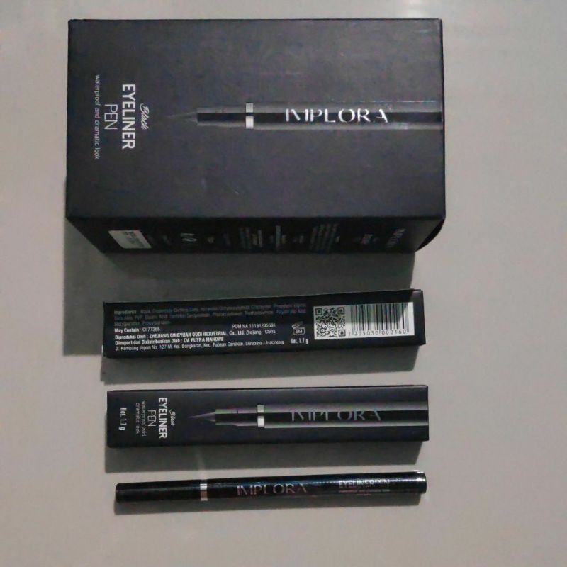 Implora Eyeliner Black pen pensil waterproof &amp; Dramatic look hitam Tahan Air kecantikan cantik kosmetik cosmetic make up mata