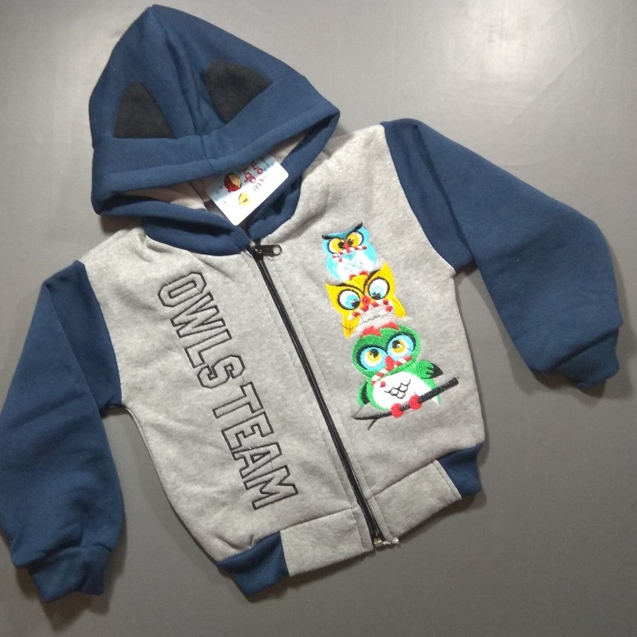 BABY TOM –  Jaket Bayi Laki Laki Karakter Owls Team-2
