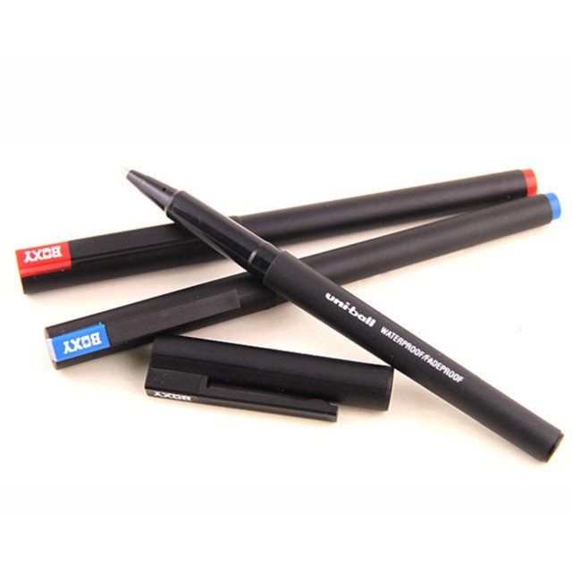 Pen Boxy Uniball 105 (UB-105) Hitam / Biru