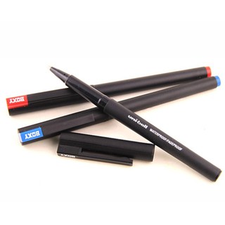 Jual Pen Boxy Uniball 105 (UB-105) Hitam / Biru | Shopee Indonesia