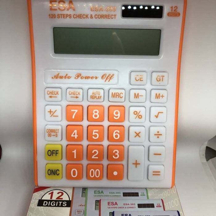 

TERMURAH !! KALKULATOR ESA 303 12 DIGIT
