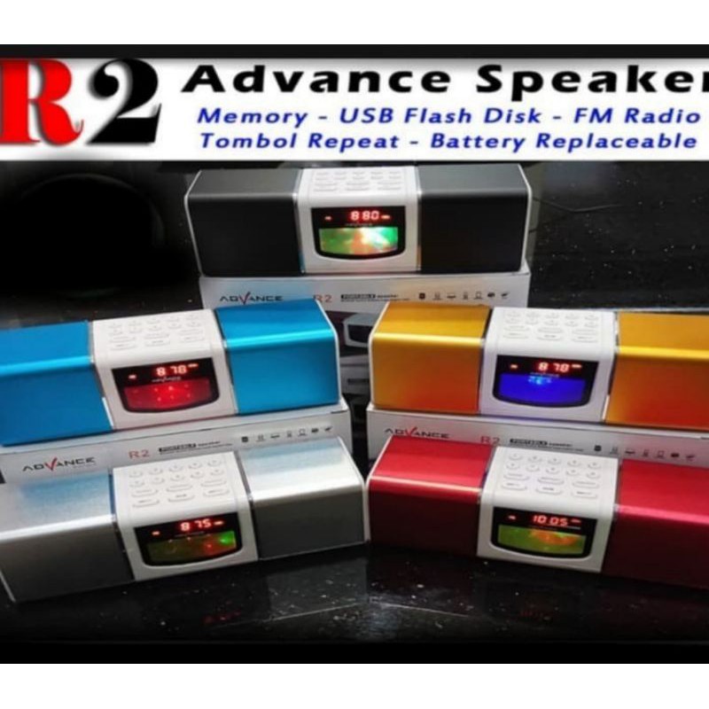 Speaker Advance R2 Suara Bass USB Cocok Untuk Murottal Alquran