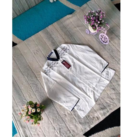 "MKS.26Au22ν" BAJU KOKO PUTIH BORDIR ANAK TANGGUNG MERK ABDILLAH