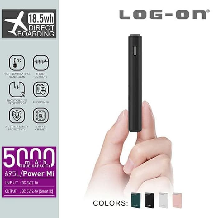 POWERBANK LOGON 5000MAH POWERMI 695L