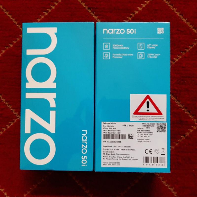 Realme Narzo 50i ram 4/64 Garansi Resmi