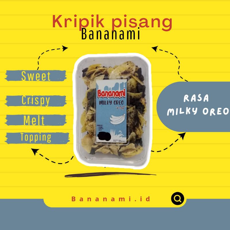 

BANANAMI MILKY OREO/ CEMILANSEHAT/ OLEHOLEHGARUT/ CEMILANKEKINIAN/ KERIPIKPISANGCOKLATLUMER